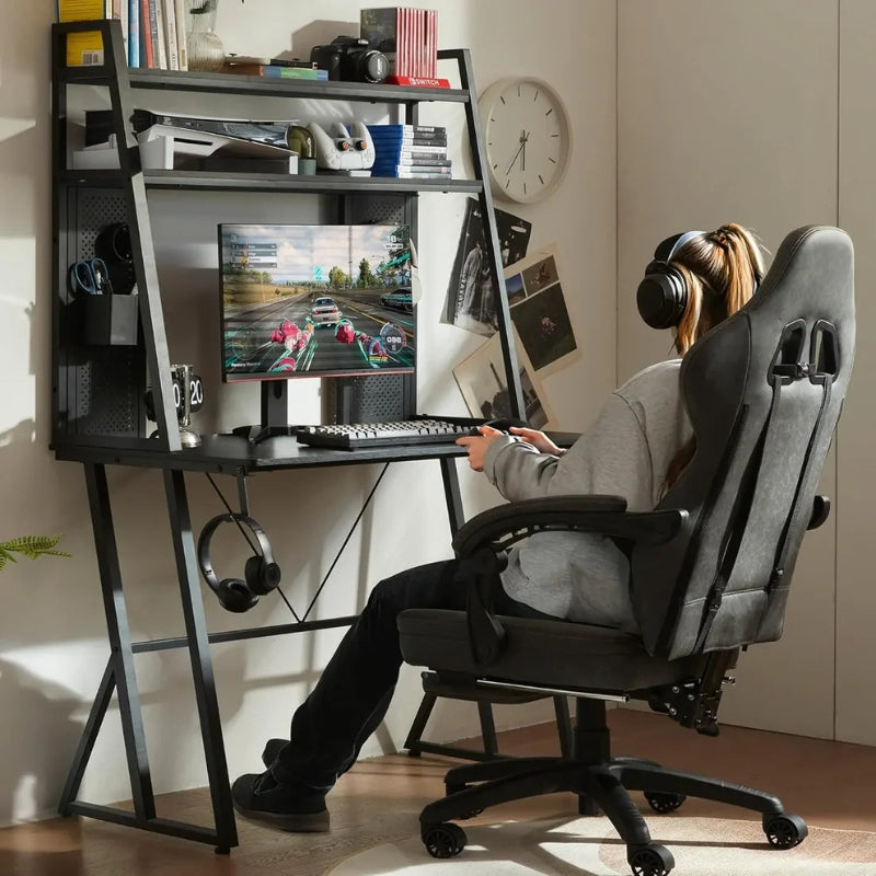 Tall Gaming Desk Setup