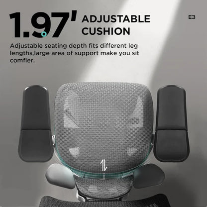 Ergonomic Black White Chair